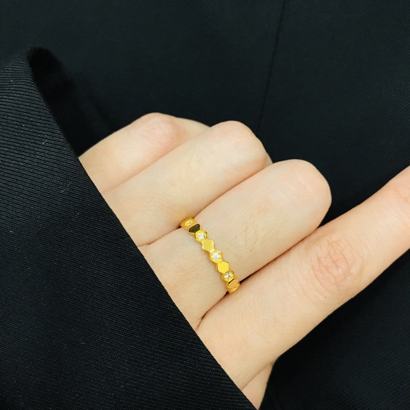 MASDORA 916 Gold Ring Rings Cincin Emas ~ Be My Love Gold 3C (EMAS 916/22K)