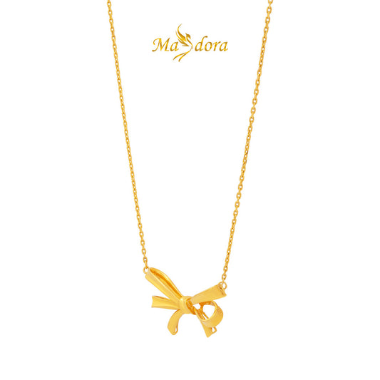 MASDORA 916 Gold Necklace Rantai Leher Emas ~ Exclusive Ruban (EMAS 916/22K)