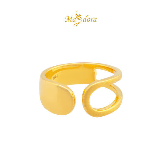 MASDORA 999 Gold Ring Rings Cincin Emas ~ Semi-Drop (EMAS 999/24K)