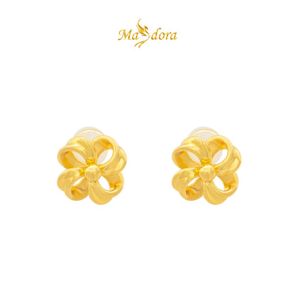 MASDORA 999 Gold Earring Earrings Subang Emas ~ Flower Coquette (EMAS 999/24K)