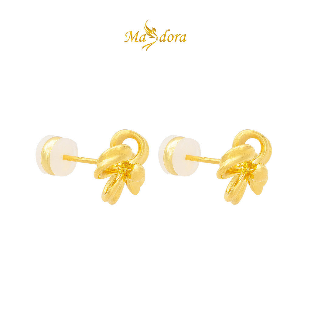 MASDORA 999 Gold Earring Earrings Subang Emas ~ Flower Coquette (EMAS 999/24K)
