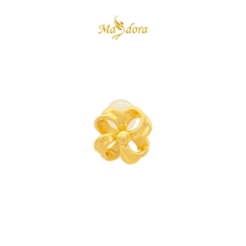 MASDORA 999 Gold Earring Earrings Subang Emas ~ Flower Coquette (EMAS 999/24K)
