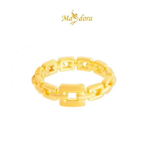 MASDORA 999 Gold Ring Rings Cincin Emas ~ Belt Chain (EMAS 999/24K)