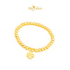 MASDORA 916 Gold Bracelet Rantai Tangan Emas ~ Stretchable Lovely Clover (EMAS 916/22K)