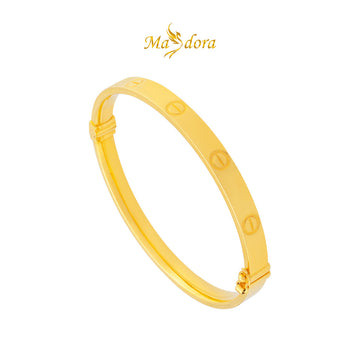 MASDORA 916 Gold Bangle Gelang Tangan Emas ~ Screw Mark  (EMAS 916/22K)
