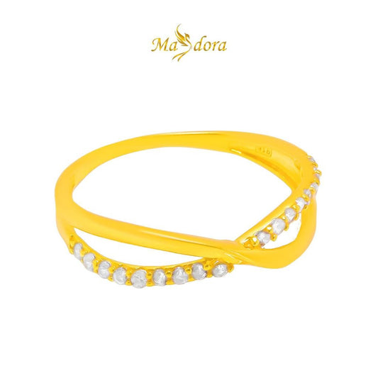 MASDORA 916 Gold Ring Rings Cincin Emas ~ Sparkling Couture (EMAS 916/22K)