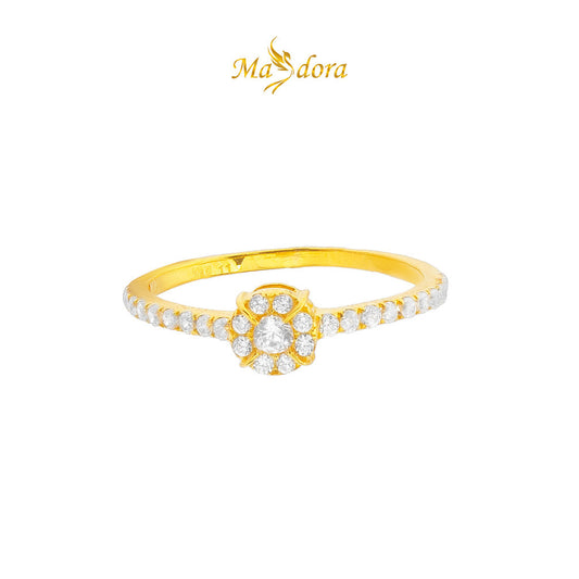 MASDORA 916 Gold Ring Rings Cincin Emas ~ Sparkling King Crown (EMAS 916/22K)