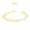 MASDORA 916 Gold Bracelet Rantai Tangan Emas ~ T-Clover Chain (EMAS 916/22K)