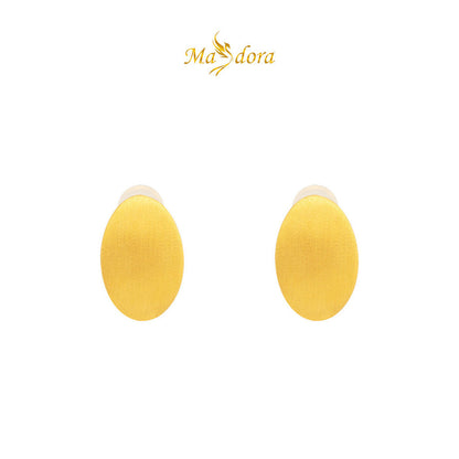 MASDORA 999 Gold Earring Earrings Emas ~ Brushy Petal (EMAS 999/24K)
