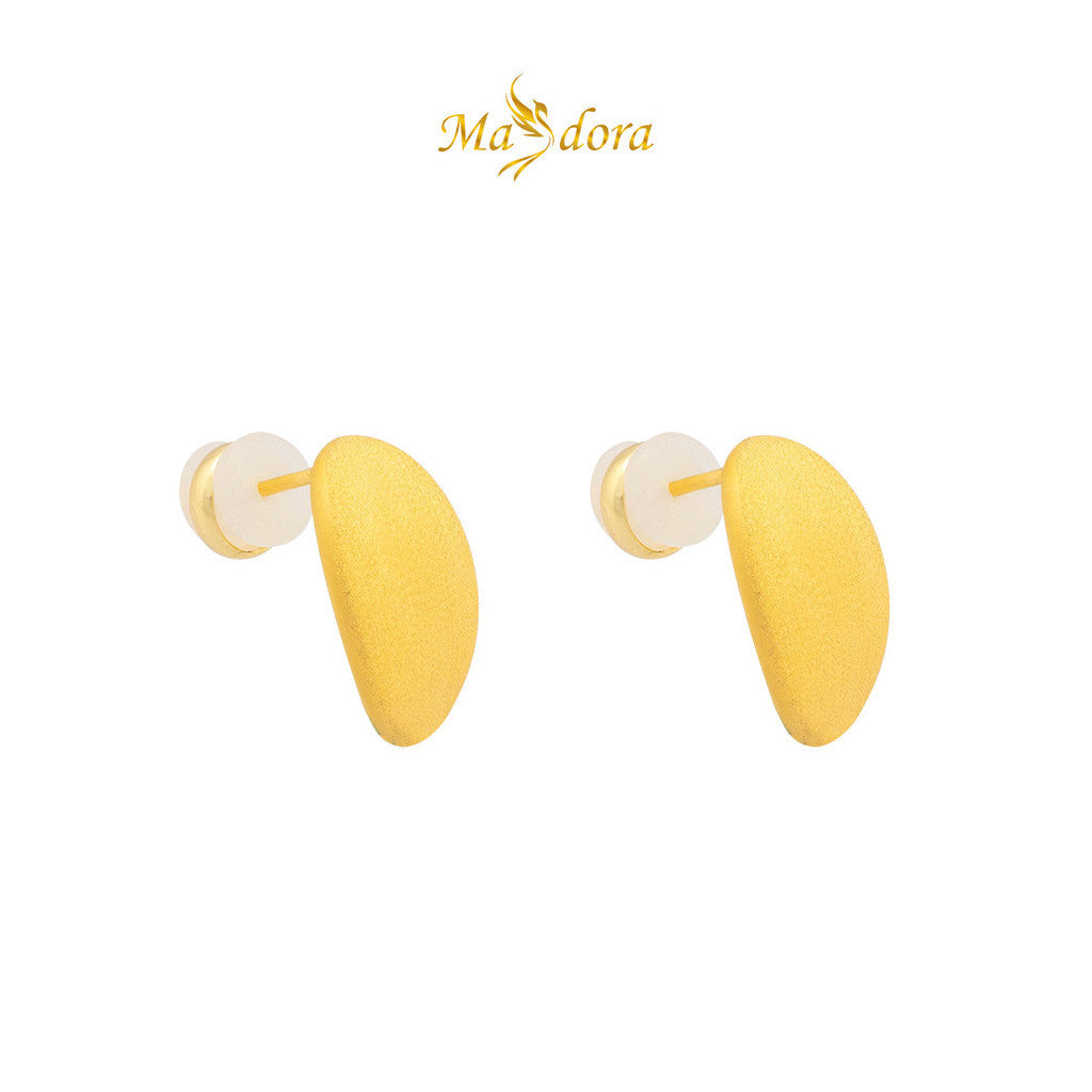 MASDORA 999 Gold Earring Earrings Emas ~ Brushy Petal (EMAS 999/24K)