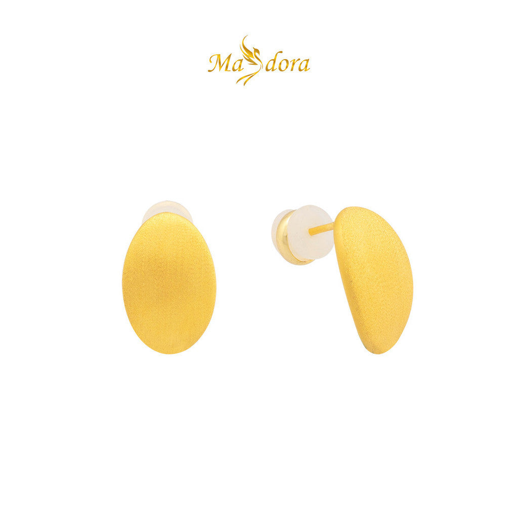 MASDORA 999 Gold Earring Earrings Emas ~ Brushy Petal (EMAS 999/24K)
