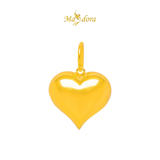MASDORA 916 Gold Pendant Loket Emas ~ Fluffy Love - XXL (EMAS 916/22K)