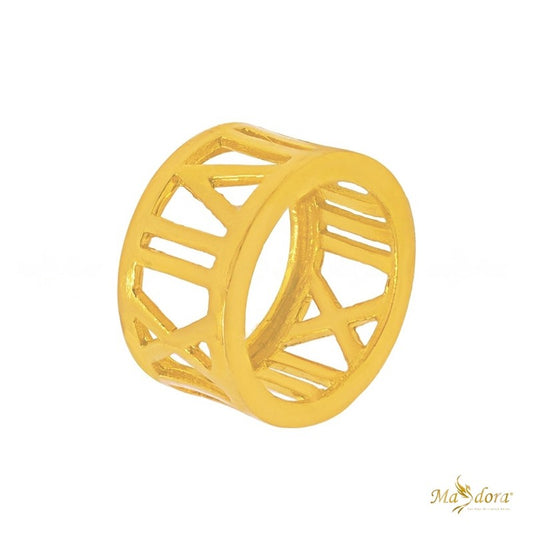 MASDORA 916 Gold Pendant Loket Emas ~ Roman Numeral - S (EMAS 916/22K)