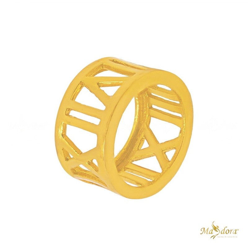 MASDORA 916 Gold Pendant Loket Emas ~ Roman Numeral - S (EMAS 916/22K)