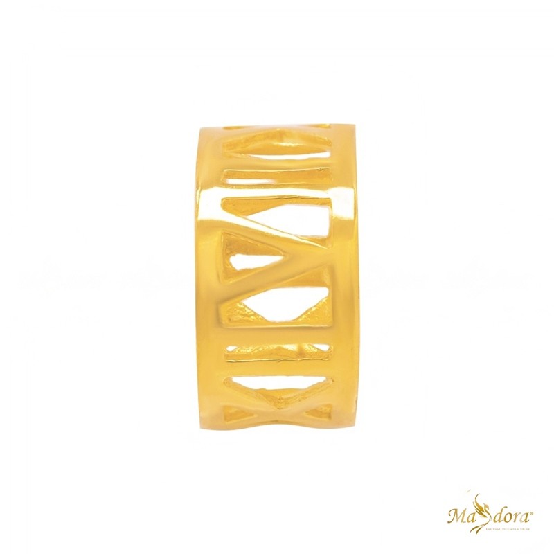 MASDORA 916 Gold Pendant Loket Emas ~ Roman Numeral - S (EMAS 916/22K)
