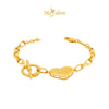 MASDORA 916 Gold Bracelet Rantai Tangan Emas ~ Amore Mio My Love Paperclip (EMAS 916/22K)