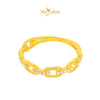 MASDORA 916 Gold Ring Rings Cincin Emas ~ Sparkling Links Of Love (EMAS 916/22K)
