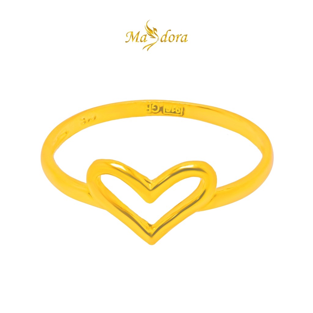 MASDORA 916 Gold Ring Rings Cincin Emas ~ Minimalist Sincero Gold (EMAS 916/22K)
