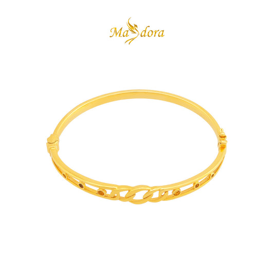 MASDORA 916 Gold Bangle Gelang Tangan Emas ~ Gelang Keras Exclusive Linney (EMAS 916/22K)