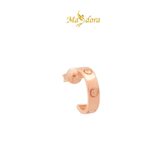 MASDORA 916 Gold Earrings Earring Subang Emas ~ Rosé Gold Screw Mark (EMAS 916/22K)