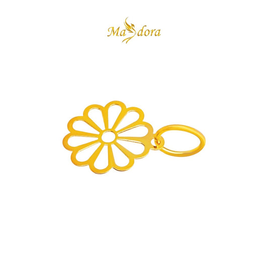 MASDORA 916 Gold Pendant Loket Emas ~ Golden Mini Daisy (EMAS 916/22K)