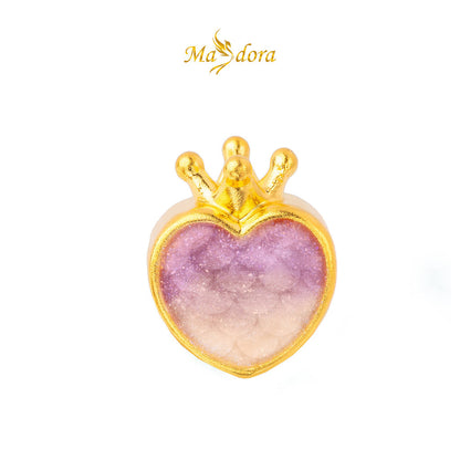 MASDORA 999 Gold Pendant Loket Emas ~ Queen Desire (EMAS 999/24K) -- FREE LEATHER BRACELET!