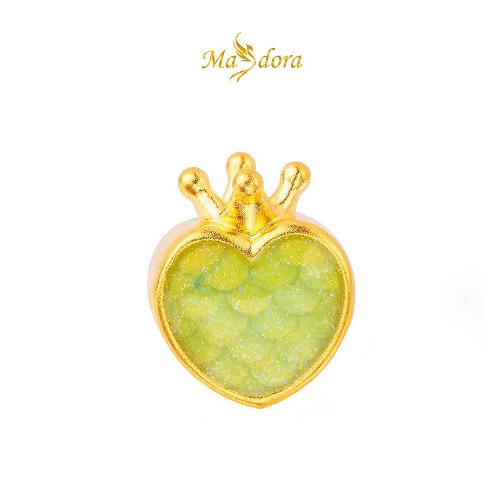 MASDORA 999 Gold Pendant Loket Emas ~ Queen Desire (EMAS 999/24K) -- FREE LEATHER BRACELET!
