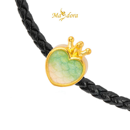 MASDORA 999 Gold Pendant Loket Emas ~ Queen Desire (EMAS 999/24K) -- FREE LEATHER BRACELET!