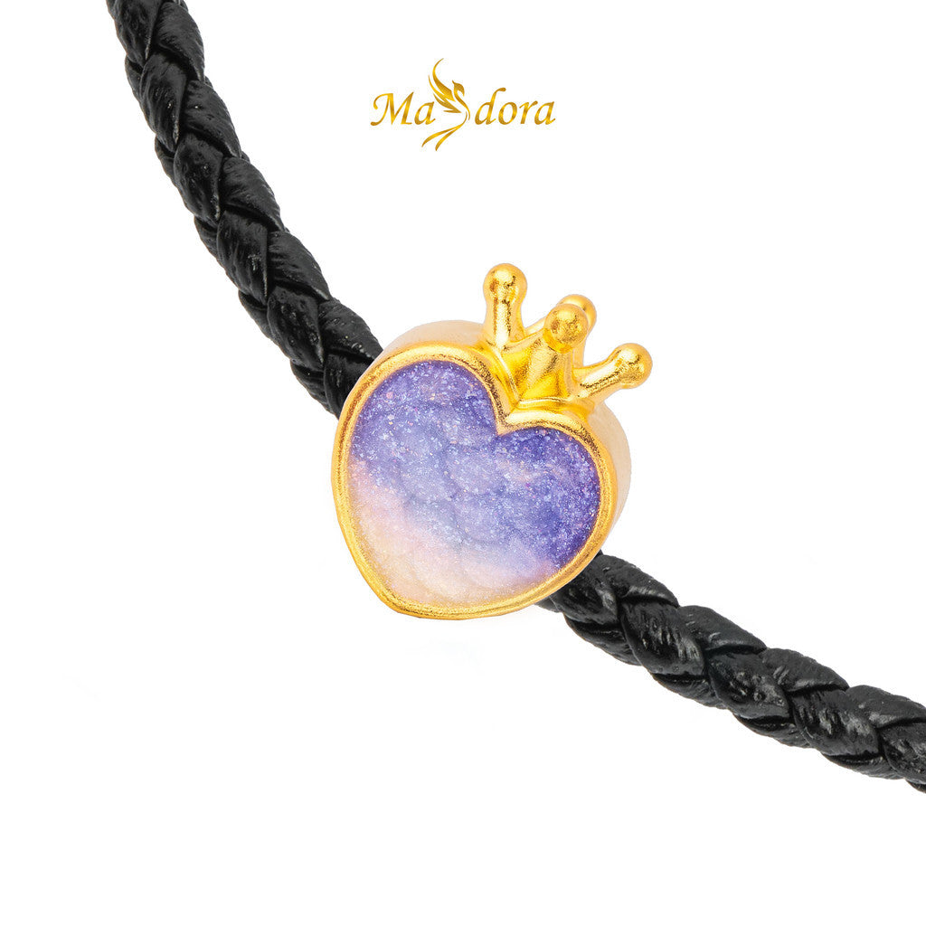 MASDORA 999 Gold Pendant Loket Emas ~ Queen Desire (EMAS 999/24K) -- FREE LEATHER BRACELET!