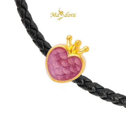 MASDORA 999 Gold Pendant Loket Emas ~ Queen Desire (EMAS 999/24K) -- FREE LEATHER BRACELET!