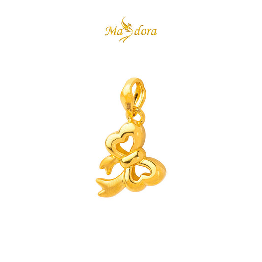 MASDORA 999 Gold Pendant Loket Emas ~ Bowie Bow (EMAS 999/24K)
