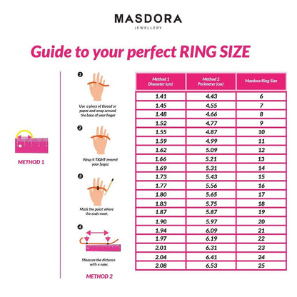 SILVERA 925 Silver Ring Rings Cincin Perak ~ Sparkling Crown Solitaire Ring, 925 Silver by Masdora