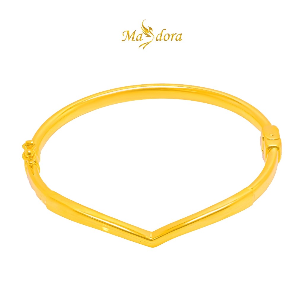 MASDORA 916 Gold Bangle Gelang Tangan Emas ~ Exclusive V (EMAS 916/22K)