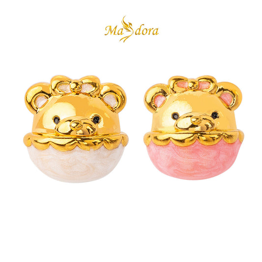 MASDORA 999 Gold Beads Bead Emas ~ HG Hiding Bear (EMAS 999/24K)