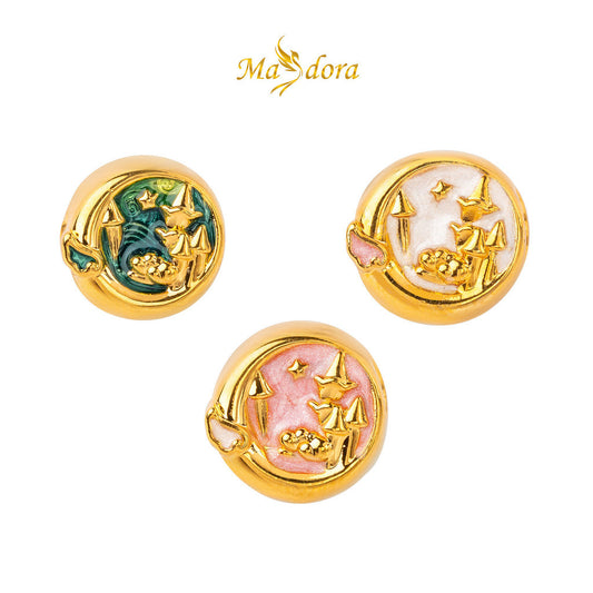 MASDORA 999 Gold Beads Bead Emas ~ HG Castle Round (EMAS 999/24K)