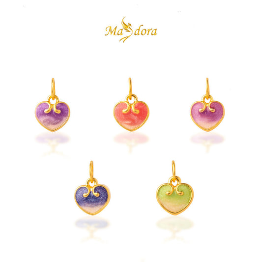 MASDORA 999 Gold Pendant Loket Emas ~ Loving Love (EMAS 999/24K) -- FREE LEATHER BRACELET!