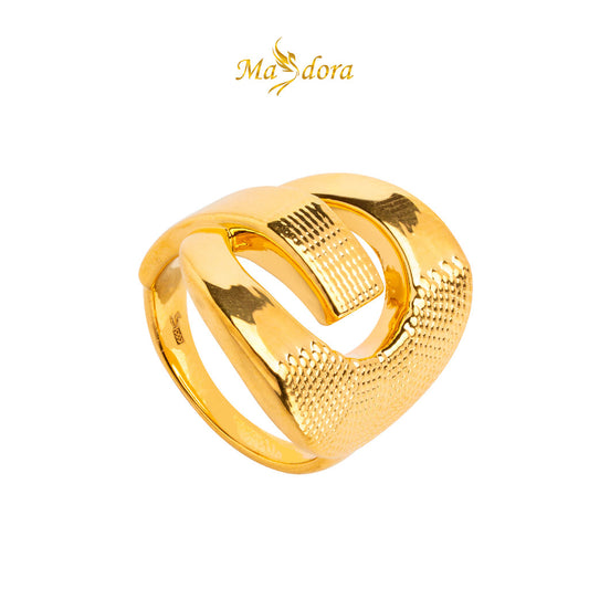 MASDORA 999 Gold Ring Rings Cincin Emas ~ Golden Majestic G (EMAS 999/24K)