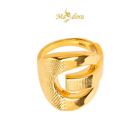 MASDORA 999 Gold Ring Rings Cincin Emas ~ Golden Majestic G (EMAS 999/24K)