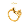 MASDORA 999 Gold Ring Rings Cincin Emas ~ Imperious Mermaid Tail (EMAS 999/24K)