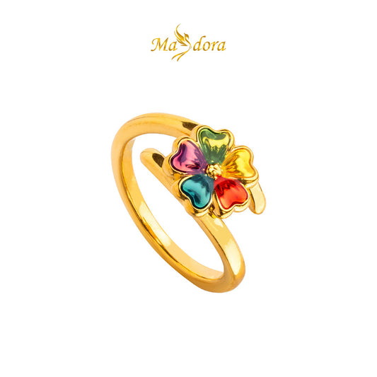 MASDORA 999 Gold Ring Rings Cincin Emas ~ Mini Floret (EMAS 999/24K)