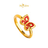 MASDORA 999 Gold Ring Rings Cincin Emas ~ Little Butterfly (EMAS 999/24K)