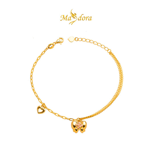 MASDORA 999 Gold Bracelet Rantai Tangan Emas ~ Cute Enamel Edition (EMAS 999/24K)