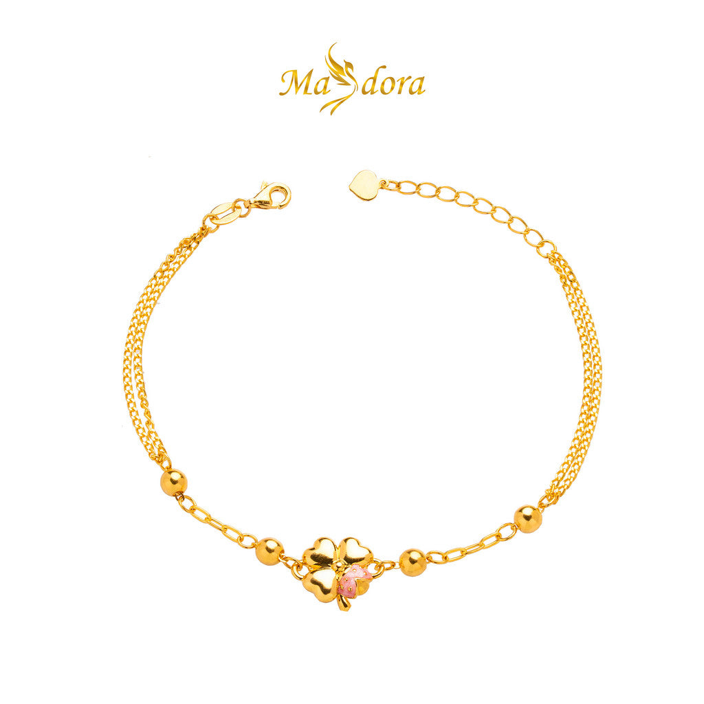 MASDORA 999 Gold Bracelet Rantai Tangan Emas ~ Cute Enamel Edition (EMAS 999/24K)