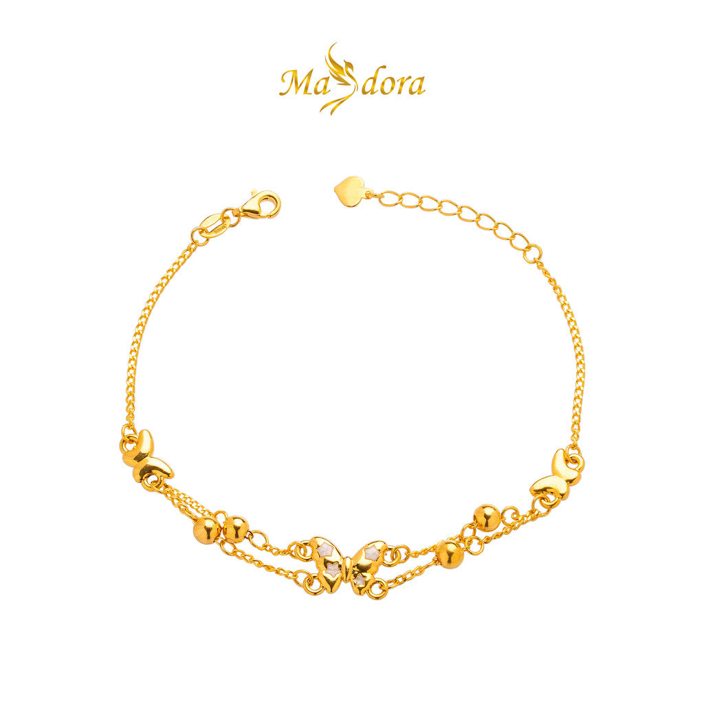 MASDORA 999 Gold Bracelet Rantai Tangan Emas ~ Cute Enamel Edition (EMAS 999/24K)