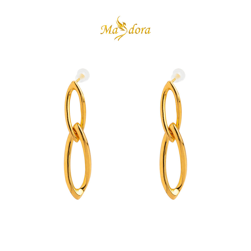 MASDORA 999 Gold Bracelet Rantai Tangan Emas ~ Double Spiral Set  (EMAS 999/24K)