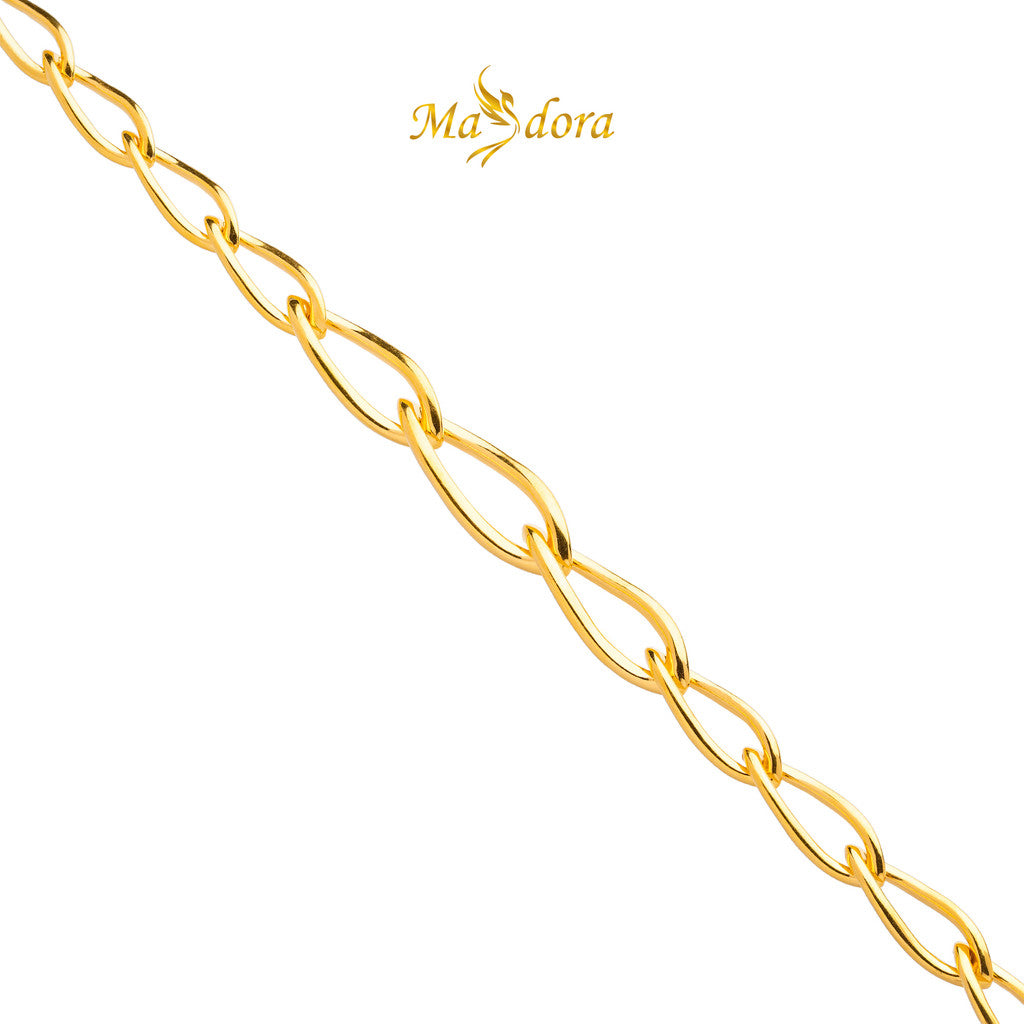 MASDORA 999 Gold Bracelet Rantai Tangan Emas ~ Double Spiral Set  (EMAS 999/24K)