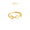 MASDORA 916 Gold Rings Ring Cincin Emas ~ Minimalist Clovers Links (EMAS 916/22K)
