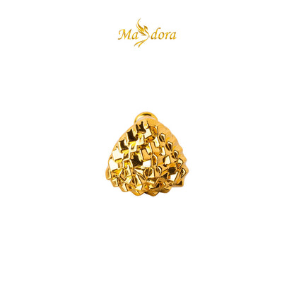 MASDORA 999 Gold Earring Earrings Emas ~ Golden Quartz Cutting (EMAS 999/24K)
