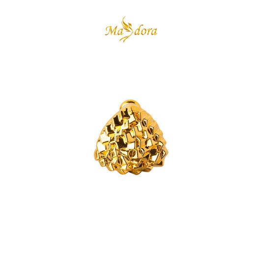 MASDORA 999 Gold Earring Earrings Emas ~ Golden Quartz Cutting (EMAS 999/24K)