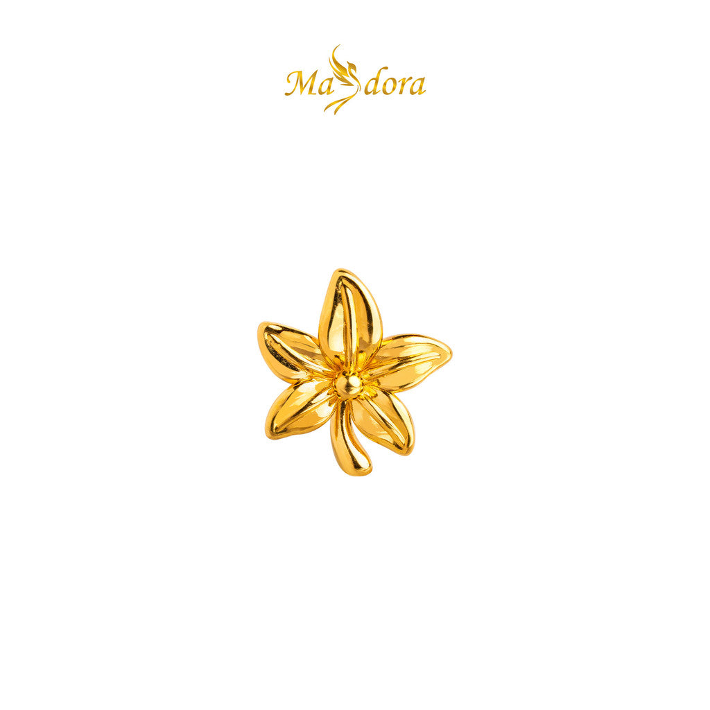 MASDORA 999 Gold Earring Earrings Emas ~ Wee Flower (EMAS 999/24K)